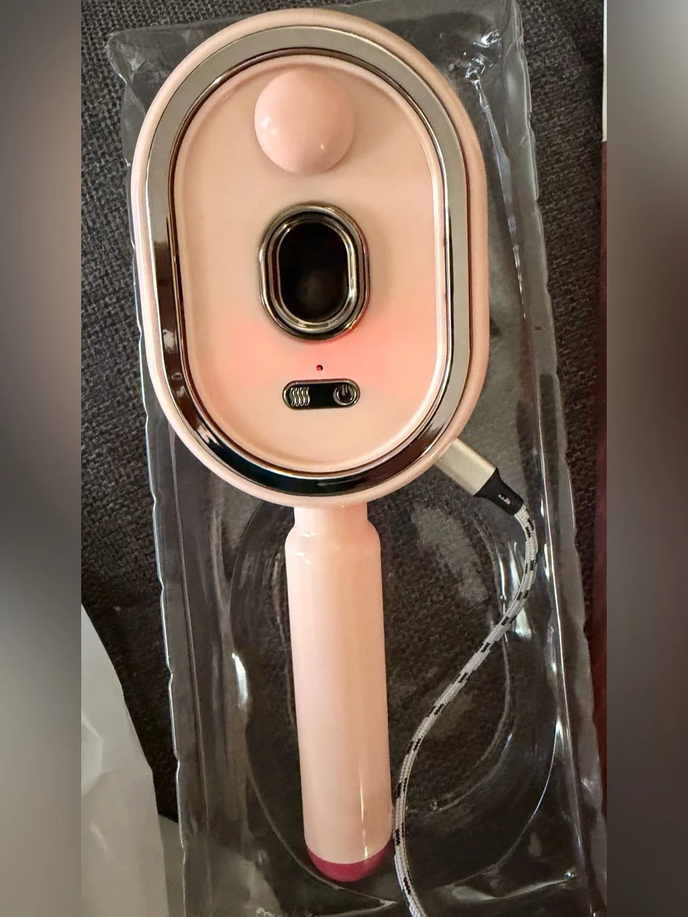 Electric Spray Retractable Air Cushion Comb - Pink